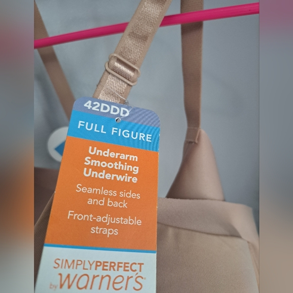 Seamless Underarm-Smoothing Comfort Underwire Lightly Lined T-Shirt Bra 42DDD - Picture 4 of 8